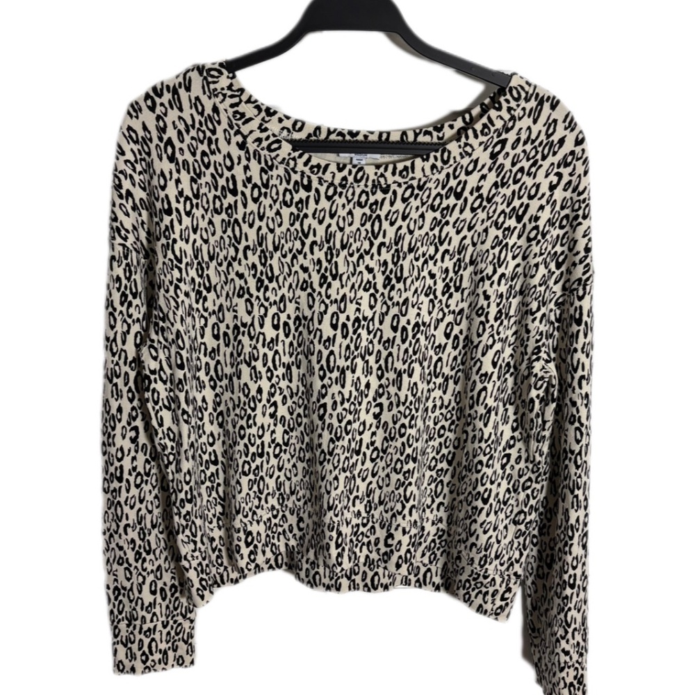 Splendid Leopard/Animal  Print Women’s SZ M Long Sleeve Sweater/Top